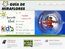 Tablet Screenshot of guiademiraflores.com